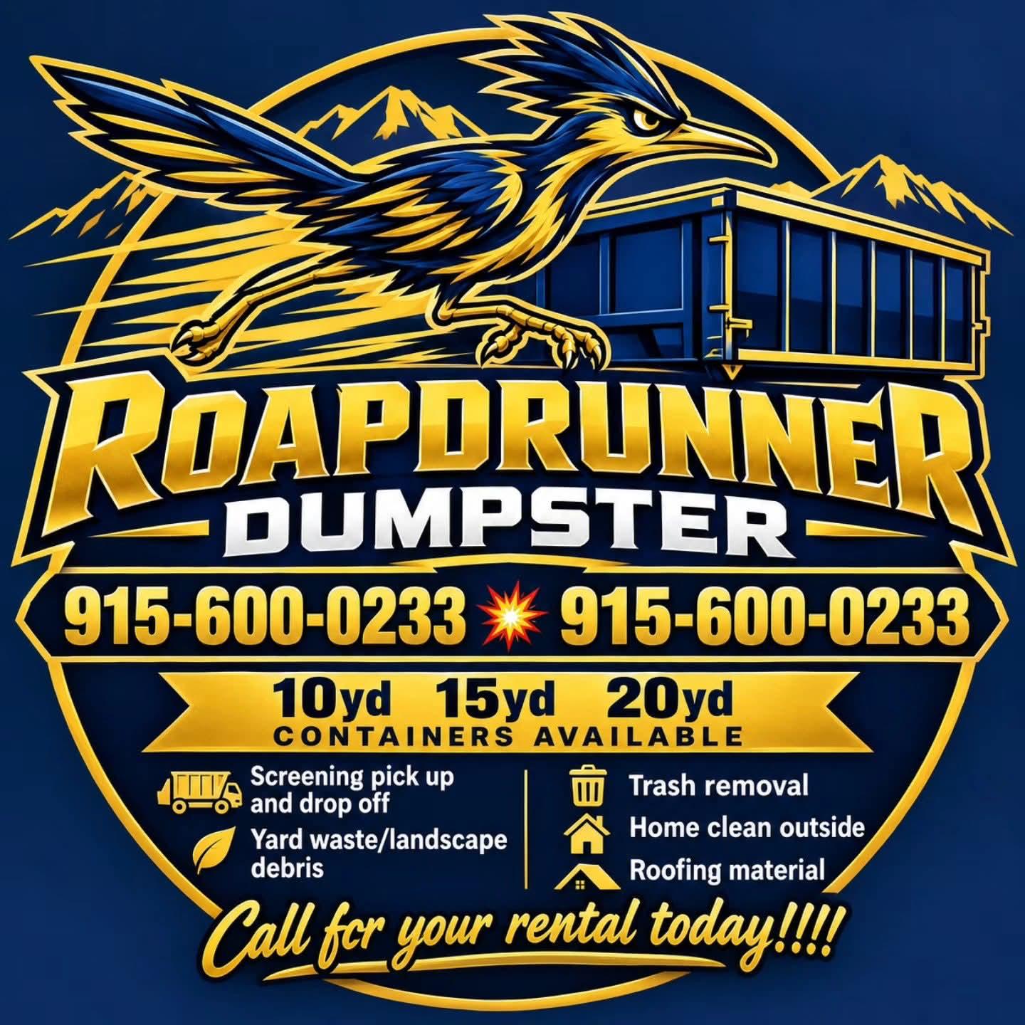 Roadrunner Dumpster logo